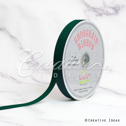 5/8" Grosgrain Ribbon - 50 Yards (Hunter Green)