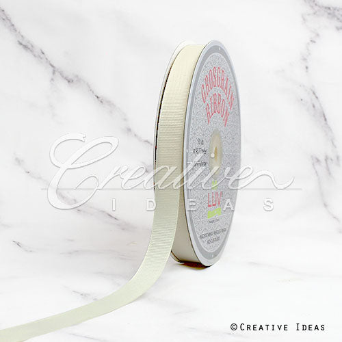 5/8" Grosgrain Ribbon - 50 Yards (Ivory)