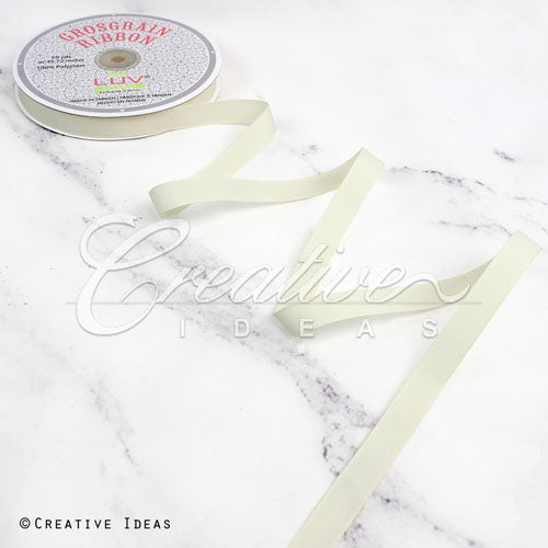 5/8" Grosgrain Ribbon - 50 Yards (Ivory)