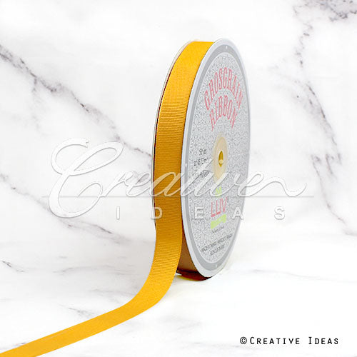 5/8" Grosgrain Ribbon - 50 Yards (Light Gold)