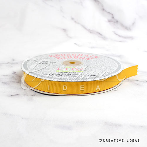 5/8" Grosgrain Ribbon - 50 Yards (Light Gold)
