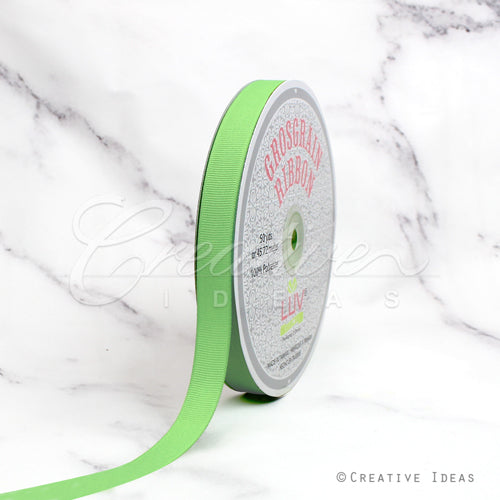 5/8" Grosgrain Ribbon - 50 Yards (Mint Green)