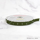 5/8" Grosgrain Ribbon - 50 Yards (Moss Green)
