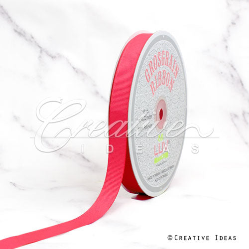 5/8" Grosgrain Ribbon - 50 Yards (Neon Pink)