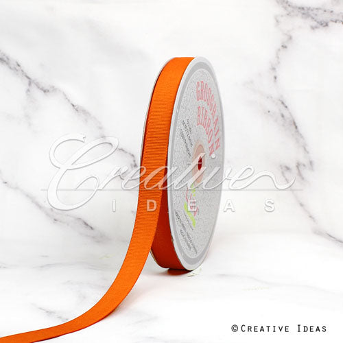 5/8" Grosgrain Ribbon - 50 Yards (Orange)