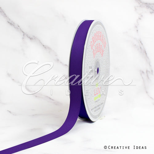 5/8" Grosgrain Ribbon - 50 Yards (Plum)