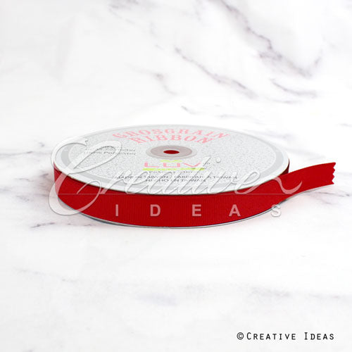 5/8" Grosgrain Ribbon - 50 Yards (Red)