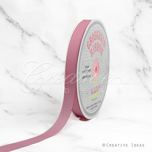 5/8" Grosgrain Ribbon - 50 Yards (Rosy Mauve)