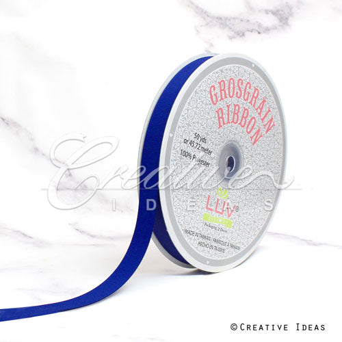 5/8" Grosgrain Ribbon - 50 Yards (Royal Blue)