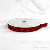 5/8" Grosgrain Ribbon - 50 Yards (Scarlet Red)