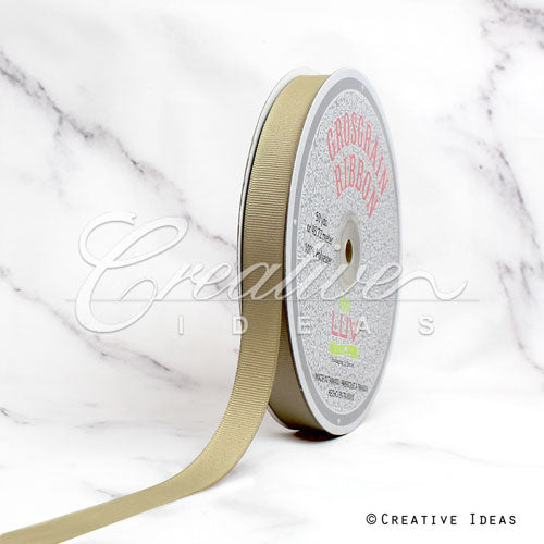 5/8" Grosgrain Ribbon - 50 Yards (Toffee)