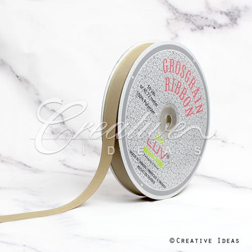 5/8" Grosgrain Ribbon - 50 Yards (Toffee)