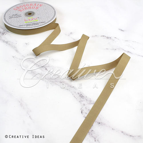 5/8" Grosgrain Ribbon - 50 Yards (Toffee)