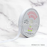 5/8" Grosgrain Ribbon - 50 Yards (White)
