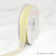 5/8" Organza With Satin And Gold Edge Ribbon - 25 Yards (Baby Maize)