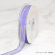 5/8" Organza With Satin And Gold Edge Ribbon - 25 Yards (Iris)