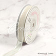 5/8" Organza With Satin Edge Ribbon - 25 Yards (Antique White)