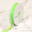 5/8" Organza With Satin Edge Ribbon - 25 Yards (Apple Green)