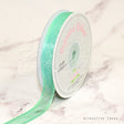 5/8" Organza With Satin Edge Ribbon - 25 Yards (Aqua)