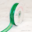 5/8" Organza With Satin Edge Ribbon - 25 Yards (Emerald Green)