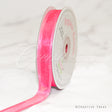 5/8" Organza With Satin Edge Ribbon - 25 Yards (Hot Pink)