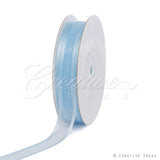 5/8" Organza With Satin Edge Ribbon - 25 Yards (Light Blue)