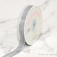5/8" Organza With Satin Edge Ribbon - 25 Yards (Silver)