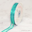 5/8" Organza With Satin Edge Ribbon - 25 Yards (Tropic Blue)