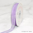 5/8" Organza With Satin & Silver Edge Ribbon - 25 Yards (Lavender)