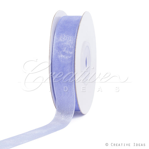 5/8" Plain Organza Sheer Ribbons - 25 Yards (Iris)