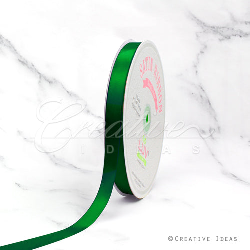 5/8" Single Face Satin-100 Yds (Vibrant Green)