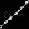 5/8" Small Diamond Bedazzle Trim-4.5 Meters (Silver)