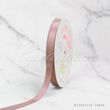 5/8" Single Face Satin Ribbon - 100 Yards (Mauve Pink)
