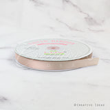 5/8" Single Face Satin Ribbon - 100 Yards (Oat)