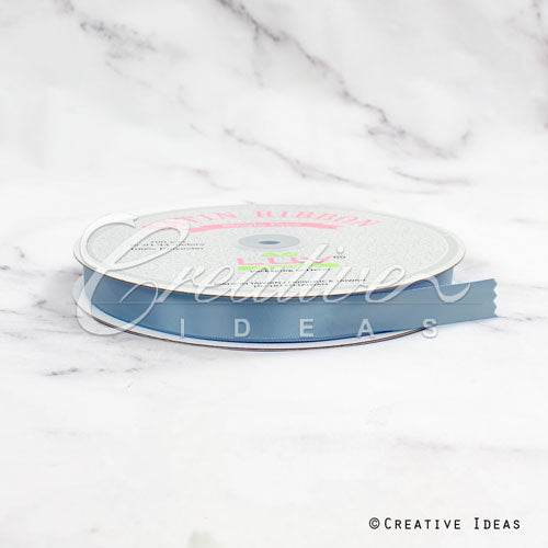 5/8" Single Face Satin Ribbon - 100 Yards (Antique Blue)