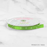 5/8" Single Face Satin Ribbon - 100 Yards (Apple Green)