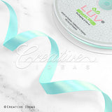 5/8" Single Face Satin Ribbon - 100 Yards (Aqua)
