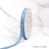 5/8" Single Face Satin Ribbon - 100 Yards (Blue Mist)