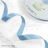 5/8" Single Face Satin Ribbon - 100 Yards (Blue Mist)
