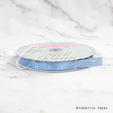 5/8" Single Face Satin Ribbon - 100 Yards (Blue Mist)