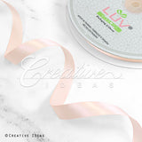 5/8" Single Face Satin Ribbon - 100 Yards (Butter Cream)