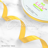 5/8" Single Face Satin Ribbon - 100 Yards (Canary)