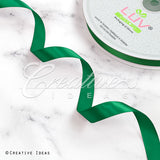 5/8" Single Face Satin Ribbon - 100 Yards (Emerald Green)