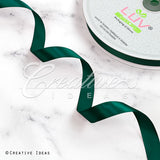 5/8" Single Face Satin Ribbon - 100 Yards (Hunter Green)