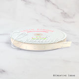 5/8" Single Face Satin Ribbon - 100 Yards (Ivory)