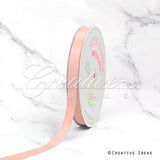 5/8" Single Face Satin Ribbon - 100 Yards (Light Peach)