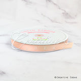 5/8" Single Face Satin Ribbon - 100 Yards (Light Peach)