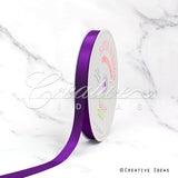 5/8" Single Face Satin Ribbon - 100 Yards (Plum)
