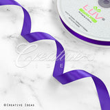 5/8" Single Face Satin Ribbon - 100 Yards (Purple)