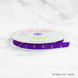 5/8" Single Face Satin Ribbon - 100 Yards (Purple)